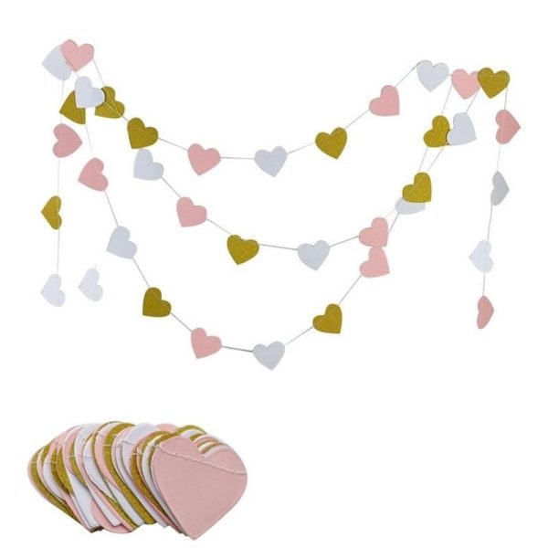 Heart-shaped Paper Garlands