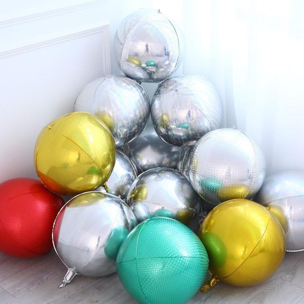 Pack Of 10 Balloons metallic shiny helium