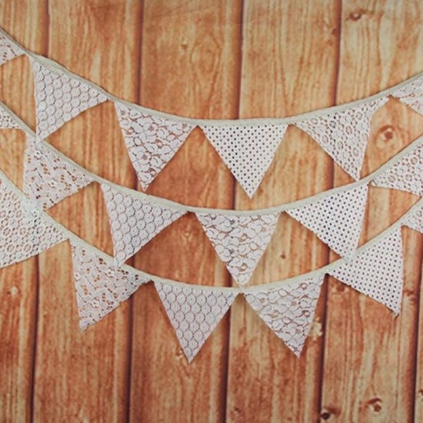 Wedding Bunting Rustic Burlap Banner